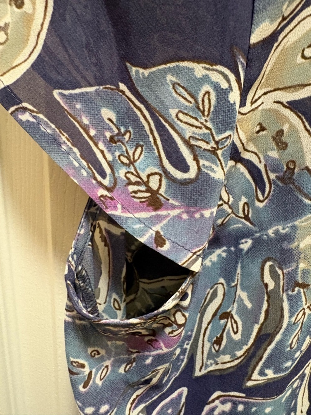 Coldwater Creek NWT Women’s Dress Size M Blue Floral Flowy Lightweight MSRP $128 - Picture 8 of 15